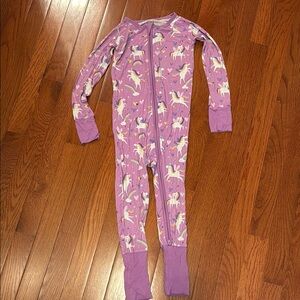 Little Sleepies Purple Unicorn Kids One Piece